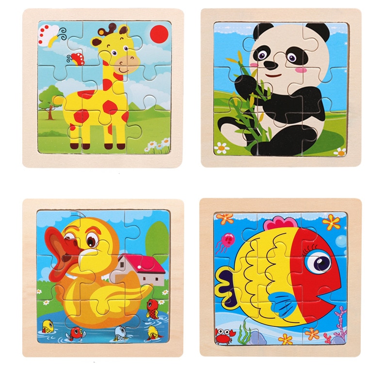 Cartoon Wooden Baby Puzzle Cartoon Wooden Baby Puzzle