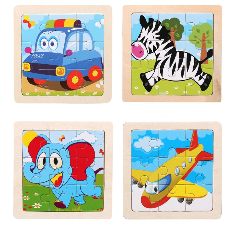 Cartoon Wooden Baby Puzzle Cartoon Wooden Baby Puzzle