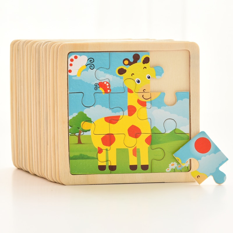 Cartoon Wooden Baby Puzzle Cartoon Wooden Baby Puzzle