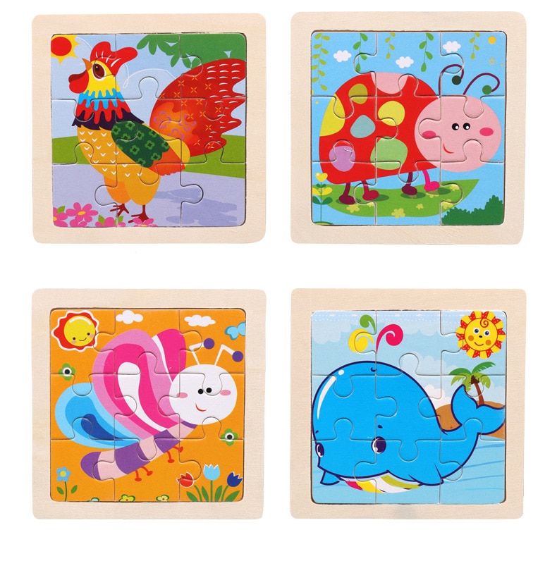 Cartoon Wooden Baby Puzzle Cartoon Wooden Baby Puzzle