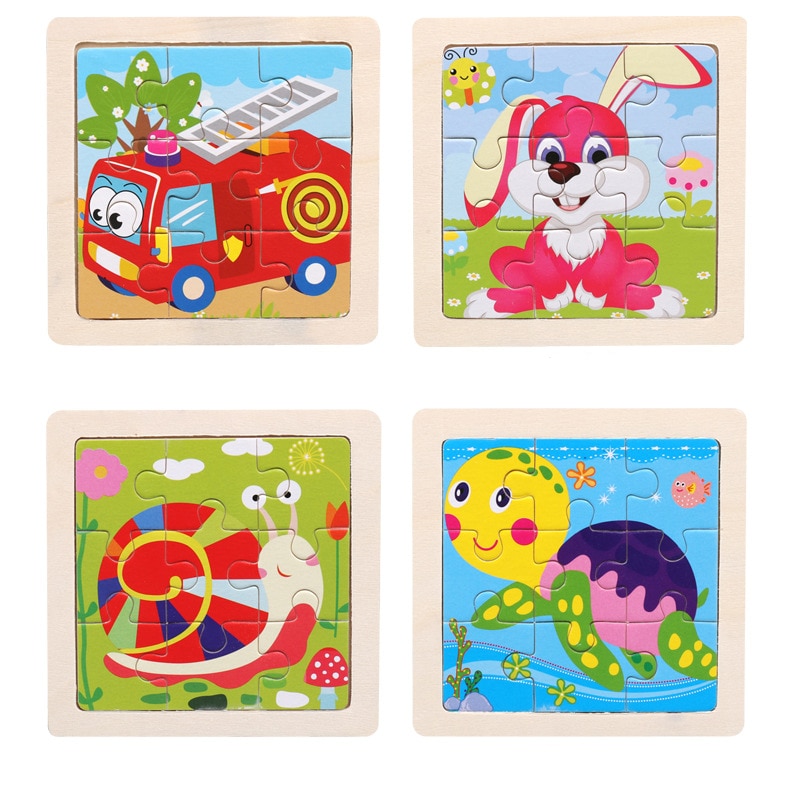 Cartoon Wooden Baby Puzzle Cartoon Wooden Baby Puzzle