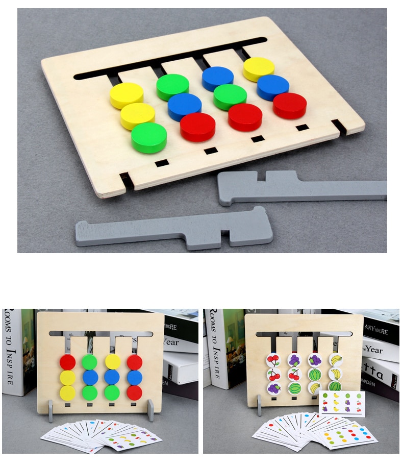 Kid's Double Side Wooden Montessori Toy Kid's Double Side Wooden Montessori Toy