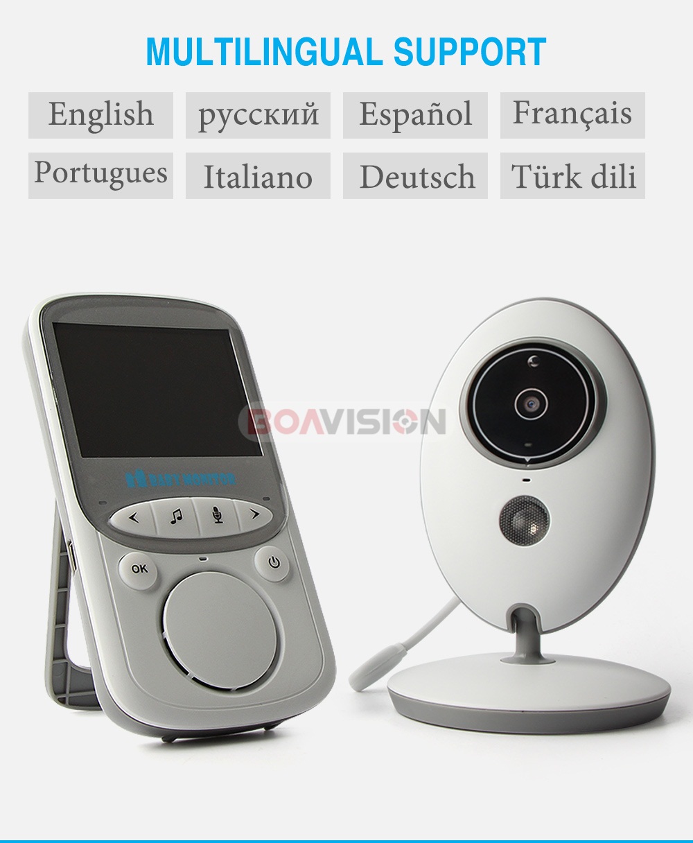 Portable 2.4 inch LCD Wireless Baby Monitor