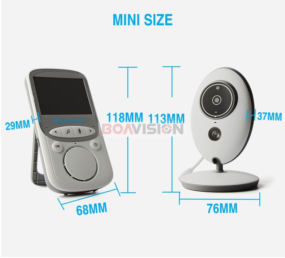 Portable 2.4 inch LCD Wireless Baby Monitor