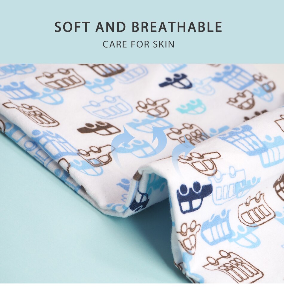 100% Cotton Baby Blankets 4 pcs Set