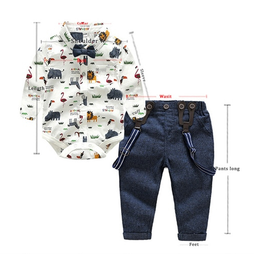 Boy's Suit with Suspenders