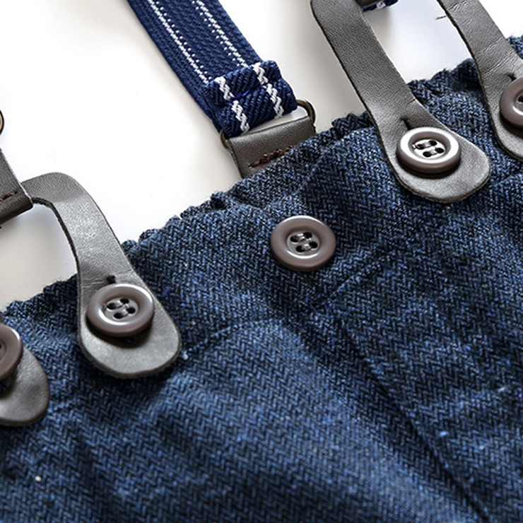 Boy's Suit with Suspenders